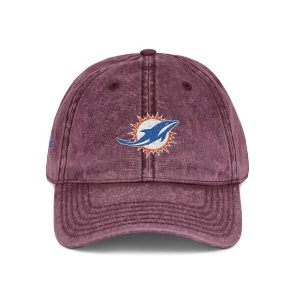 Miami Dolphins Embroidered Logo on Vintage Cap - Image 16