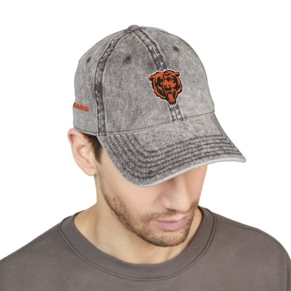 Chicago Bears Embroidered Logo on Vintage Cap - Image 7