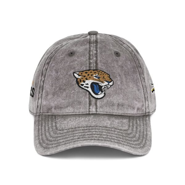 Jacksonville Jaguars Embroidered Logo on Vintage Cap