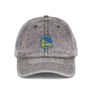 Golden State Warriors Embroidered Logo on Vintage Cap