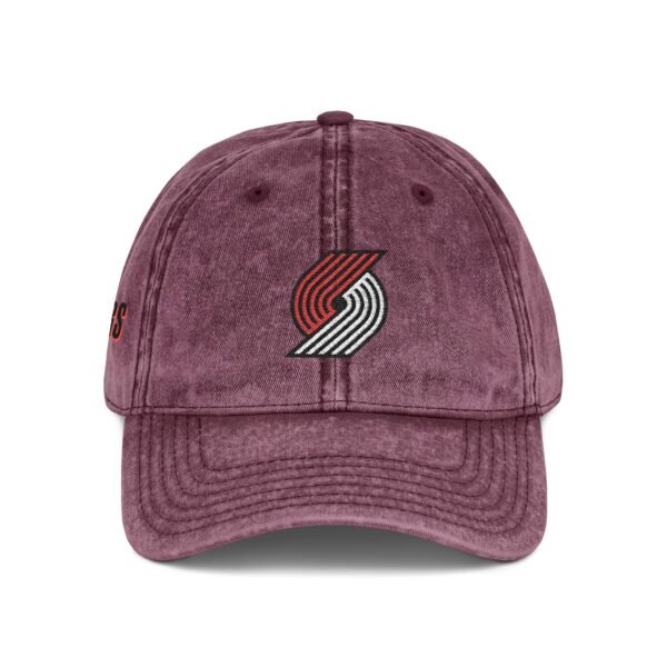 Portland Trail Blazers Embroidered Logo on Vintage Cap - Image 16