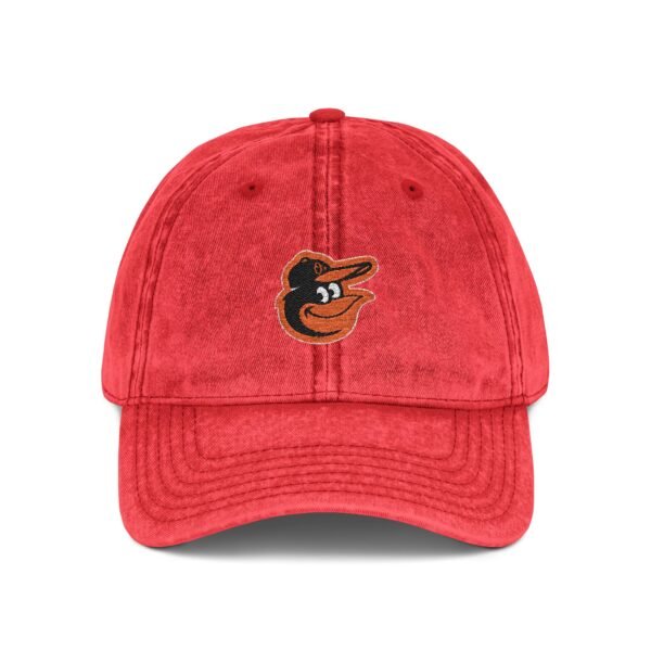 Baltimore Orioles Embroidered Logo on Vintage Cap - Image 8