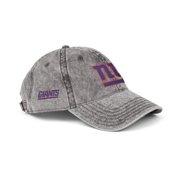 New York Giants Embroidered Logo on Vintage Cap - Image 3