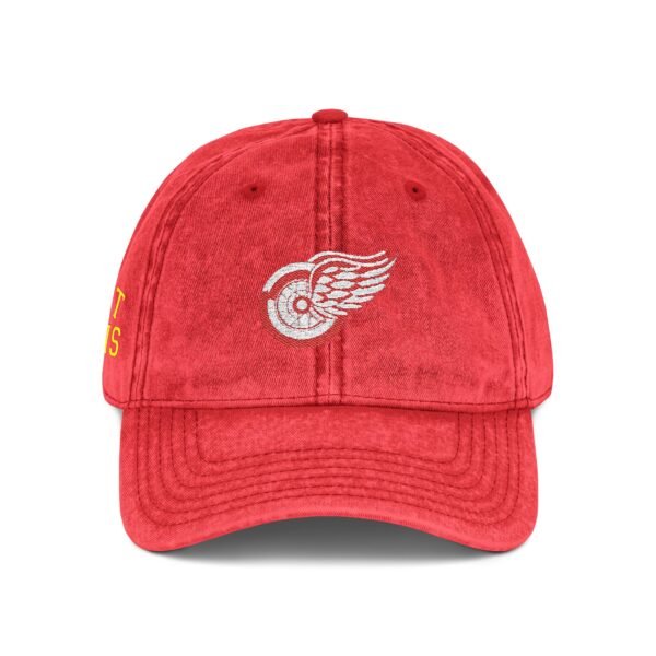 Detroit Red Wings Embroidered Logo on Vintage Cap - Image 16