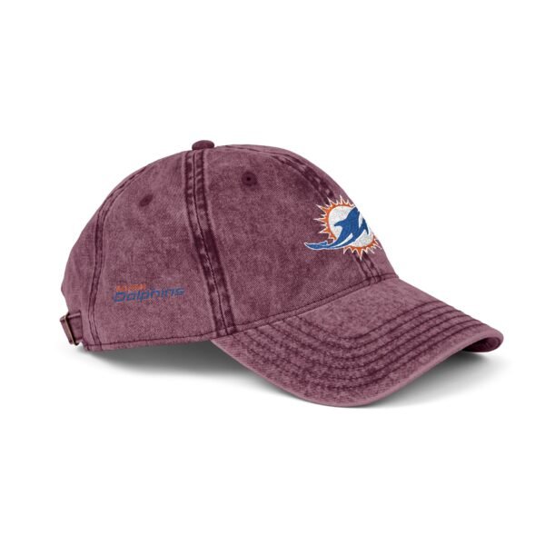 Miami Dolphins Embroidered Logo on Vintage Cap - Image 18