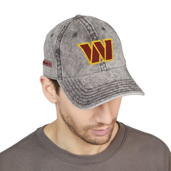 Washington Commanders Embroidered Logo on Vintage Cap - Image 7