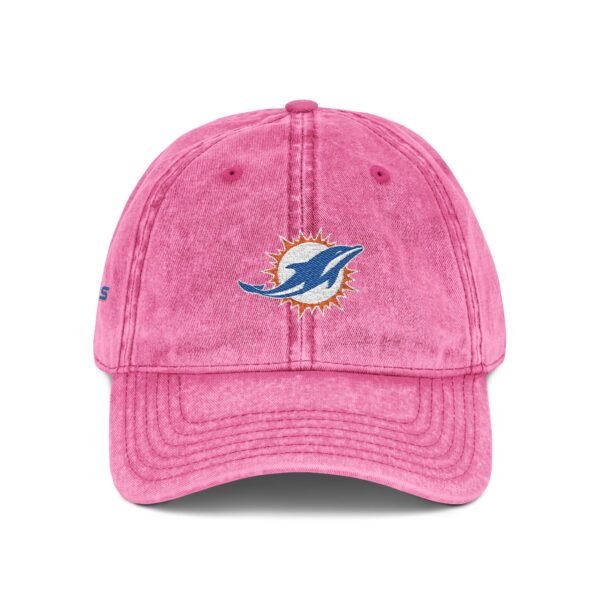 Miami Dolphins Embroidered Logo on Vintage Cap - Image 24