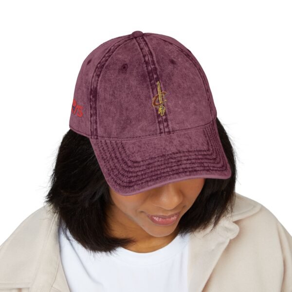 Cleveland Cavaliers Embroidered Logo on Vintage Cap - Image 15