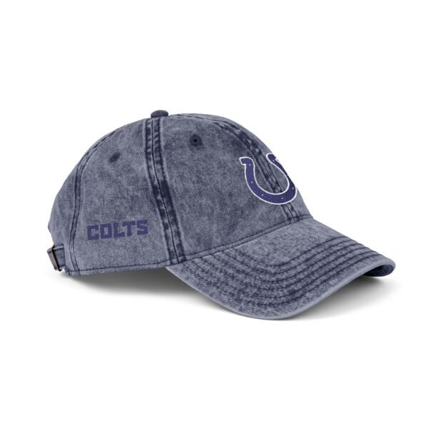 Indianapolis Colts Embroidered Logo on Vintage Cap - Image 10