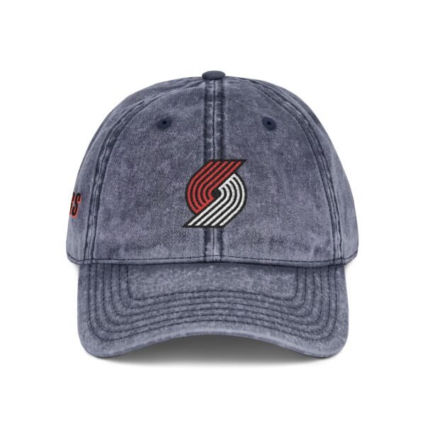Portland Trail Blazers Embroidered Logo on Vintage Cap - Image 12