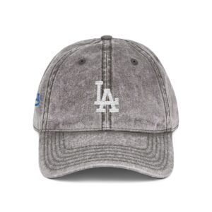 Los Angeles Dodgers Embroidered Logo on Vintage Cap
