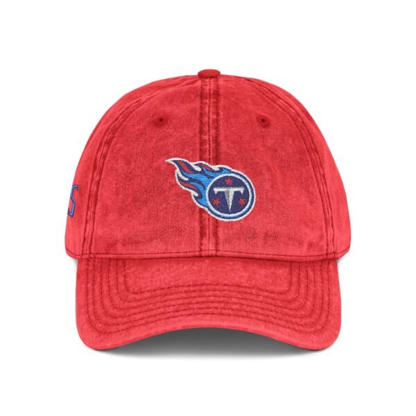 Tennessee Titans Embroidered Logo on Vintage Cap - Image 12