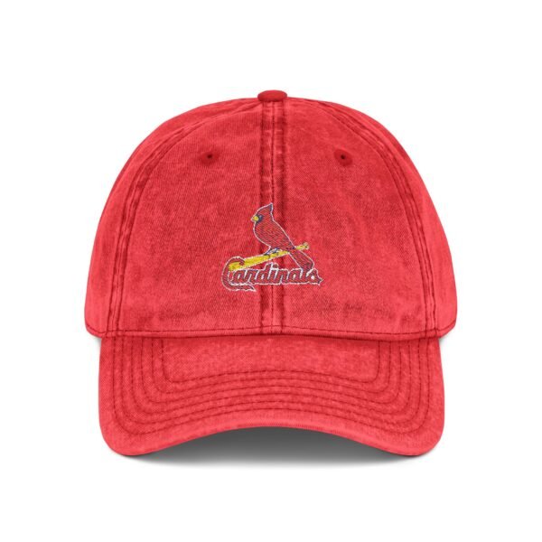 St. Louis Cardinals Embroidered Logo on Vintage Cap - Image 8