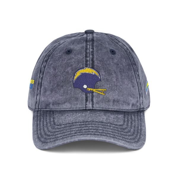 Los Angeles Chargers Embroidered Logo on Vintage Cap - Image 12