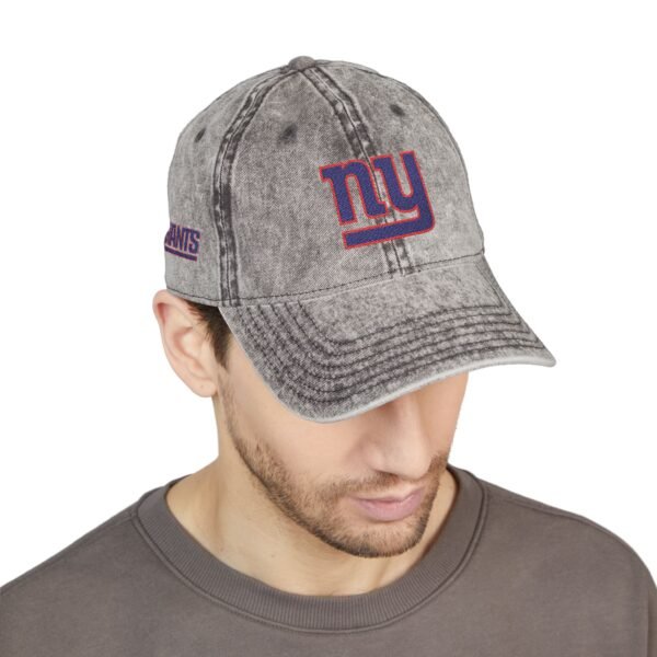 New York Giants Embroidered Logo on Vintage Cap - Image 7