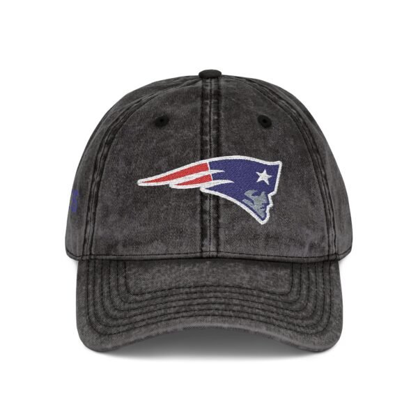 New England Patriots Embroidered Logo on Vintage Cap - Image 12