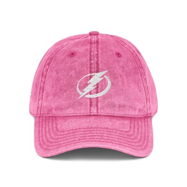 Tampa Bay Lightning Embroidered Logo on Vintage Cap - Image 8