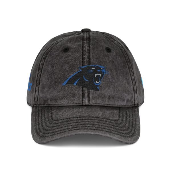 Carolina Panthers Embroidered Logo on Vintage Cap - Image 12