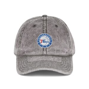 Philadelphia 76ers Embroidered Logo on Vintage Cap
