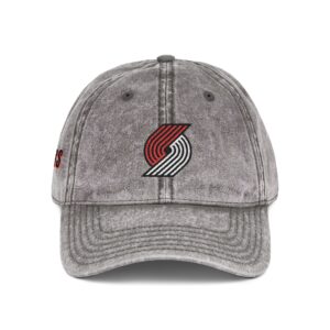 Portland Trail Blazers Embroidered Logo on Vintage Cap