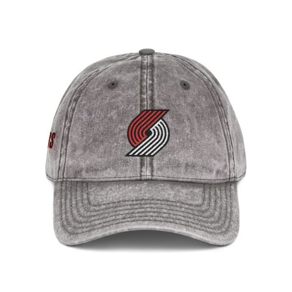 Portland Trail Blazers Embroidered Logo on Vintage Cap