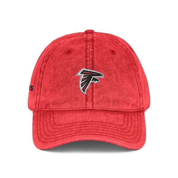 Atlanta Falcons Embroidered Logo on Vintage Cap - Image 8