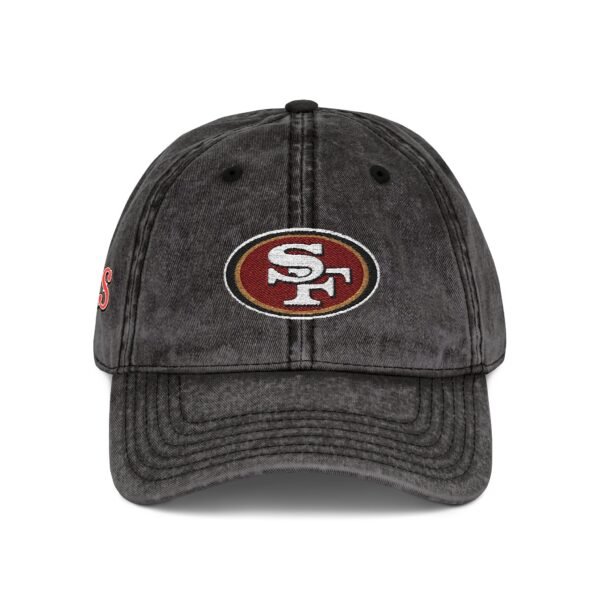 San Francisco 49ers Embroidered Logo on Vintage Cap - Image 12