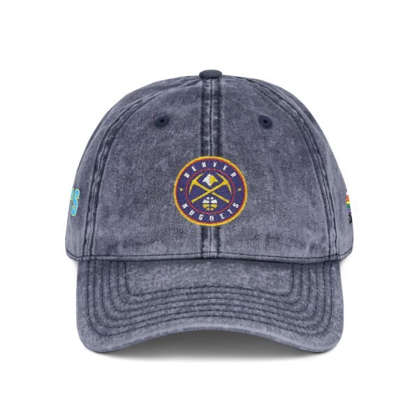 Denver Nuggets Embroidered Logo on Vintage Cap - Image 12