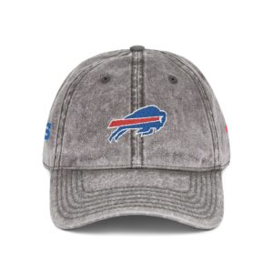 Buffalo Bills Embroidered Logo on Vintage Cap