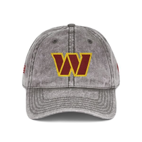 Washington Commanders Embroidered Logo on Vintage Cap