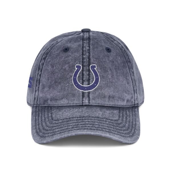 Indianapolis Colts Embroidered Logo on Vintage Cap - Image 8