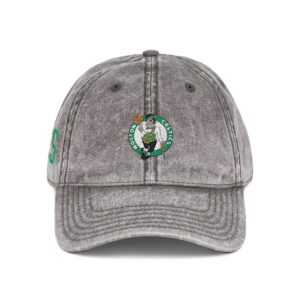 Boston Celtics Embroidered Logo on Vintage Cap