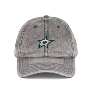 Dallas Stars Embroidered Logo on Vintage Cap
