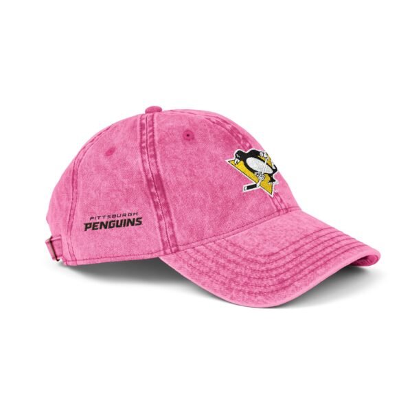 Pittsburgh Penguins Embroidered Logo on Vintage Cap - Image 10