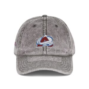 Colorado Avalanche Embroidered Logo on Vintage Cap