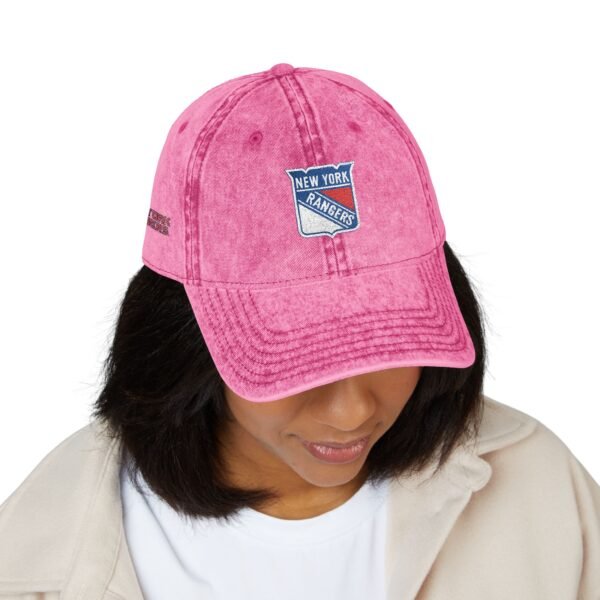 New York Rangers Embroidered Logo on Vintage Cap - Image 11