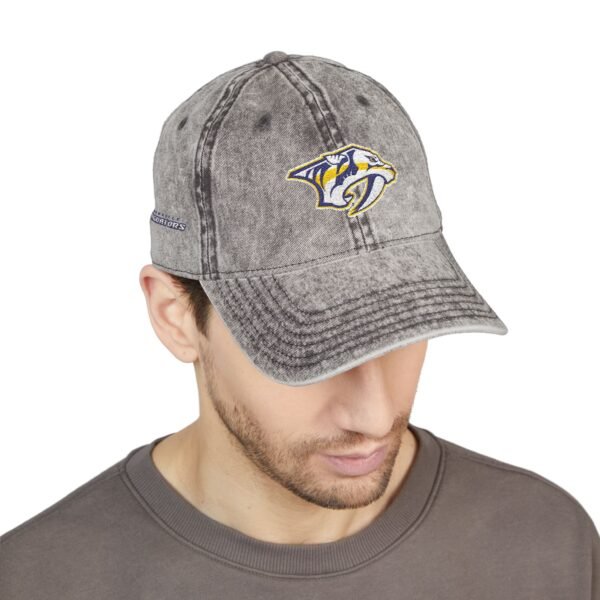 Nashville Predators Embroidered Logo on Vintage Cap - Image 7