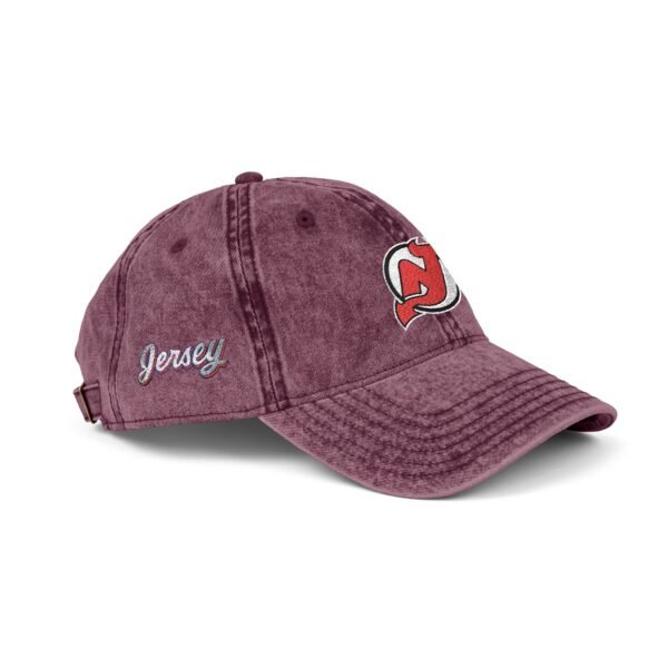 New Jersey Devils Embroidered Logo on Vintage Cap - Image 26