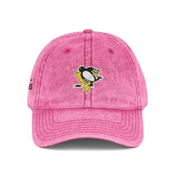 Pittsburgh Penguins Embroidered Logo on Vintage Cap - Image 8