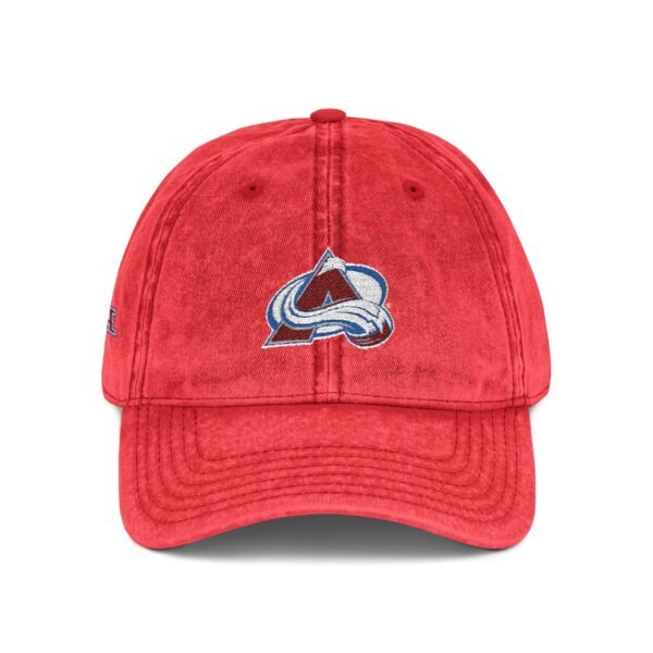 Colorado Avalanche Embroidered Logo on Vintage Cap - Image 12