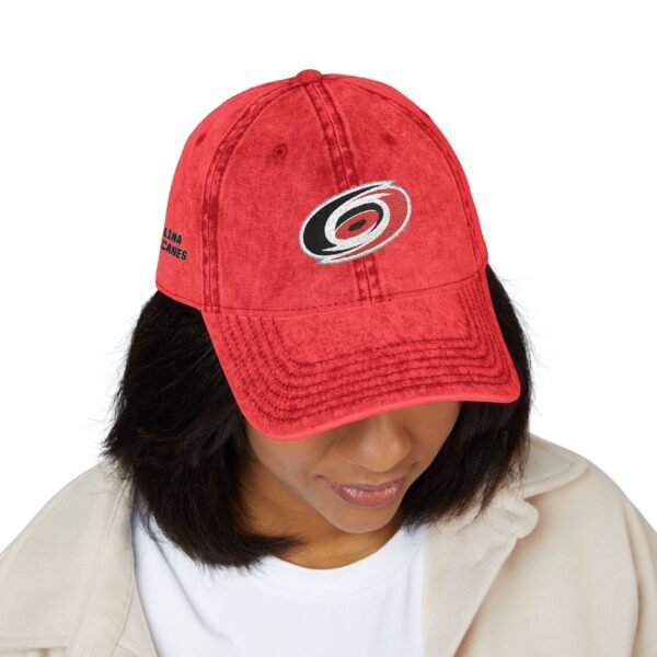 Carolina Hurricanes Embroidered Logo on Vintage Cap - Image 19