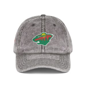 Minnesota Wild Embroidered Logo on Vintage Cap