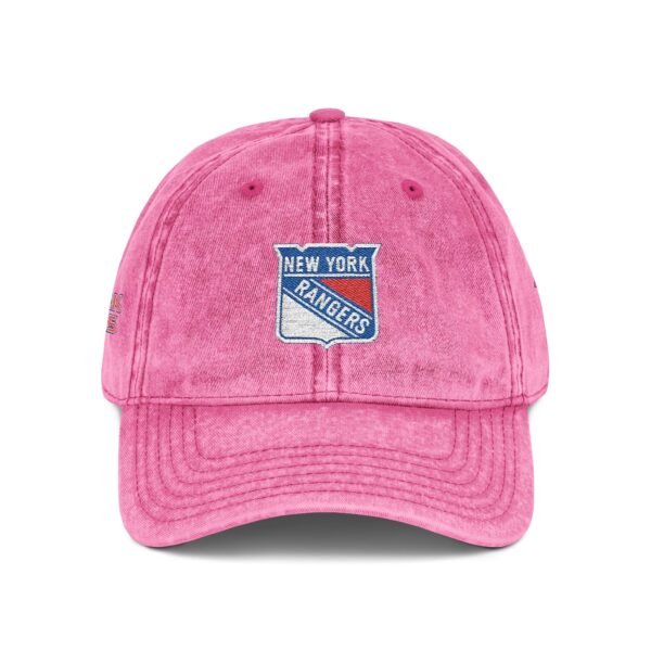 New York Rangers Embroidered Logo on Vintage Cap - Image 8