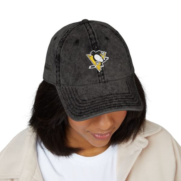 Pittsburgh Penguins Embroidered Logo on Vintage Cap - Image 15