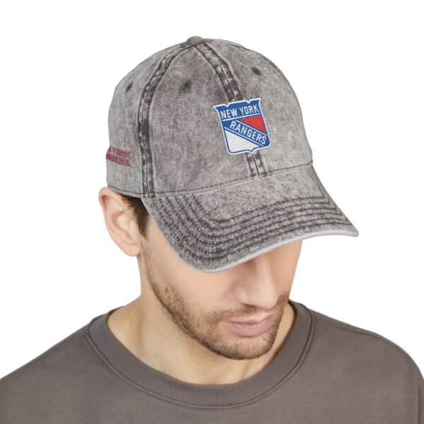 New York Rangers Embroidered Logo on Vintage Cap - Image 7