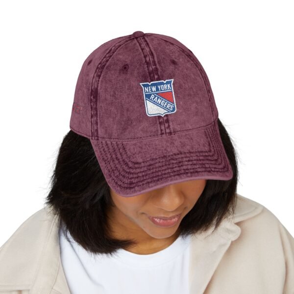 New York Rangers Embroidered Logo on Vintage Cap - Image 27