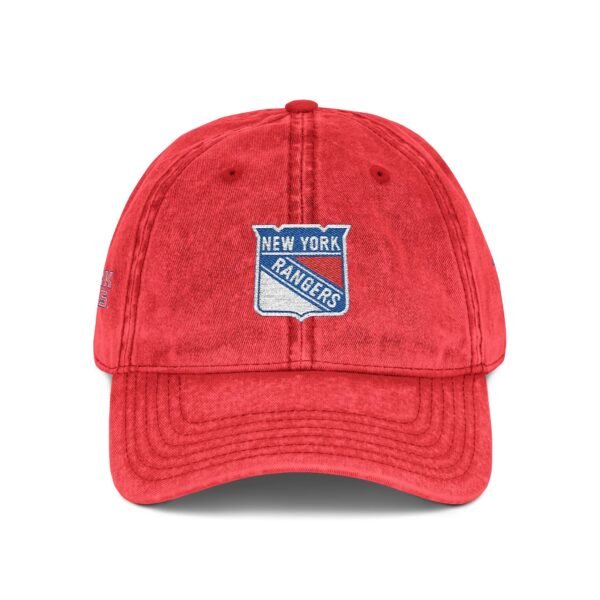New York Rangers Embroidered Logo on Vintage Cap - Image 12
