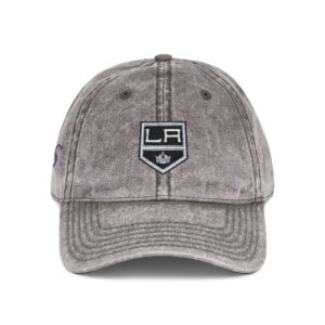 Los Angeles Kings Embroidered Logo on Vintage Cap