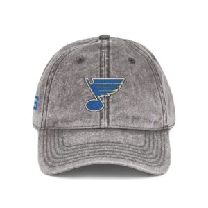 St. Louis Blues Embroidered Logo on Vintage Cap