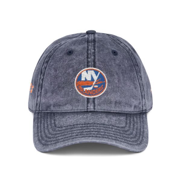 New York Islanders Embroidered Logo on Vintage Cap - Image 16